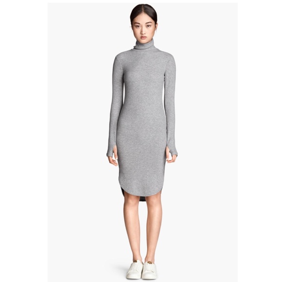 h&m turtleneck dress
